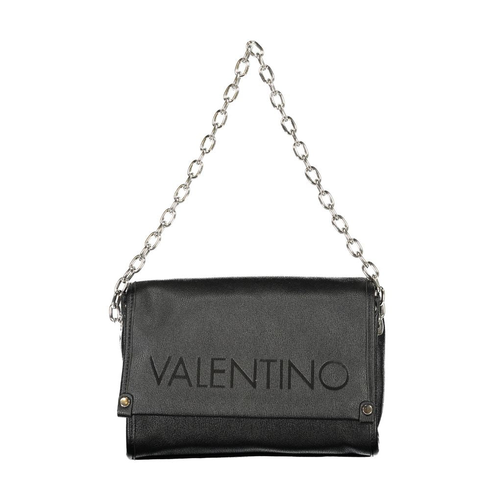 Schwarze Damenhandtasche aus Polyurethan