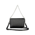 Schwarze Damenhandtasche aus Polyurethan