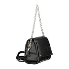 Schwarze Damenhandtasche aus Polyurethan