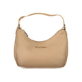 Beige Polyurethane Women's Bag