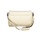 Beige Polyurethan-Damenhandtasche