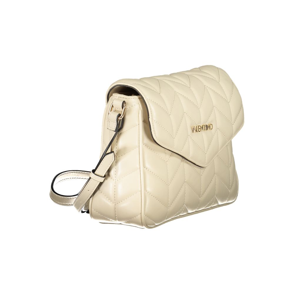 Beige Polyurethan-Damenhandtasche