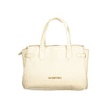 Beige Polyurethane Women's Bag