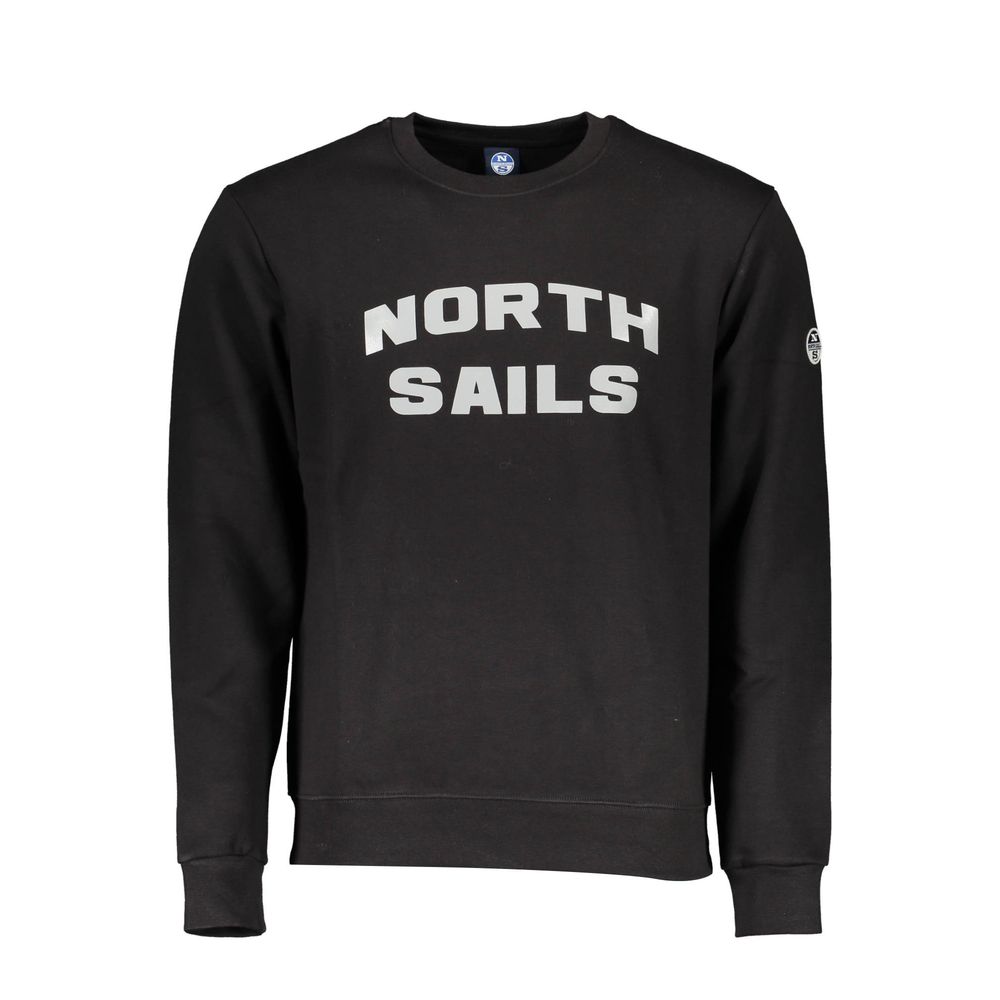 Schwarzes Baumwoll-Sweatshirt für Herren