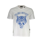 Weißes Baumwoll-Herren-T-Shirt