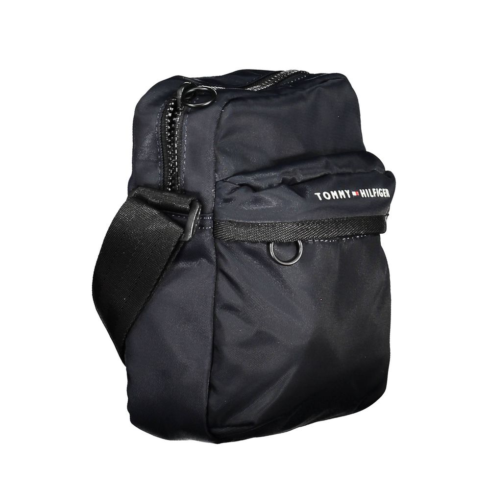 Blue Polyester Men's Shoulder Bag