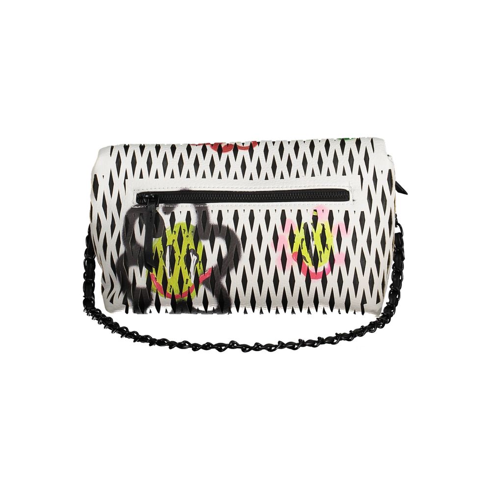 Weiße Damenhandtasche aus Polyurethan