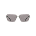 Herrensonnenbrille Silber Metall