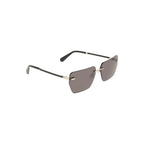 Herrensonnenbrille Silber Metall