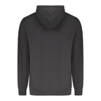 "Black Cotton Men's Hoodie"