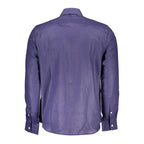 Blu Linen Men Shirt