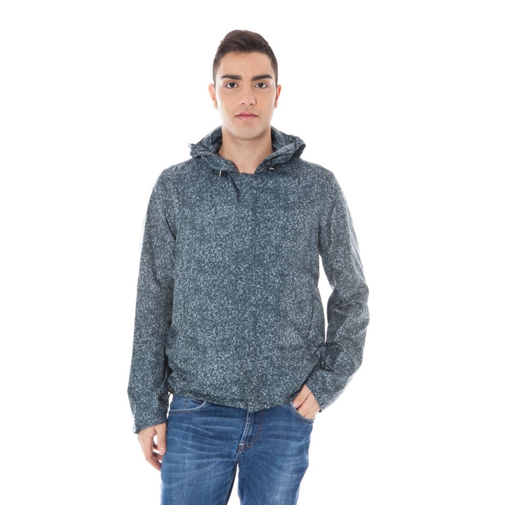 Graue Herrenjacke aus Polyamid