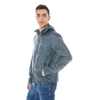 Graue Herrenjacke aus Polyamid