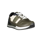 Green Polyester Men's Sneaker