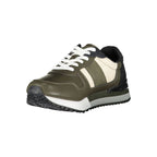Green Polyester Men's Sneaker