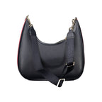 Blue Polyester Women Shoulder Bag