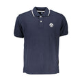 Blaues Herren-Poloshirt aus Baumwolle