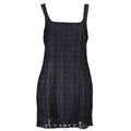 Schwarzes Damenkleid aus Polyester