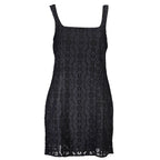 Schwarzes Damenkleid aus Polyester