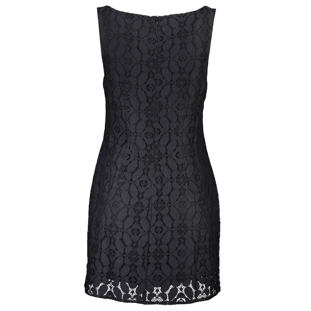 Schwarzes Damenkleid aus Polyester