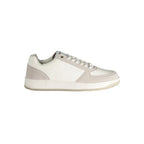 White Polyester Men Sneaker