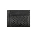 Elegante schwarze Ledergeldbörse mit Kartenhalter