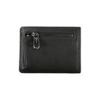 Elegante schwarze Ledergeldbörse mit Kartenhalter