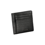 Elegante schwarze Ledergeldbörse mit Kartenhalter