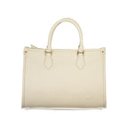 Beige Polyurethane Women's Bag