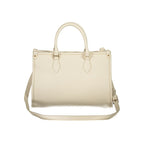 Beige Polyurethane Women's Bag