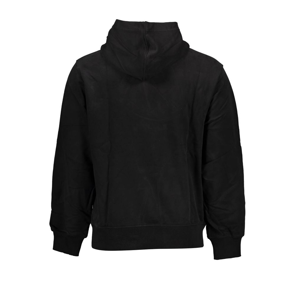 Herren-Kapuzenpullover aus schwarzer Baumwolle
