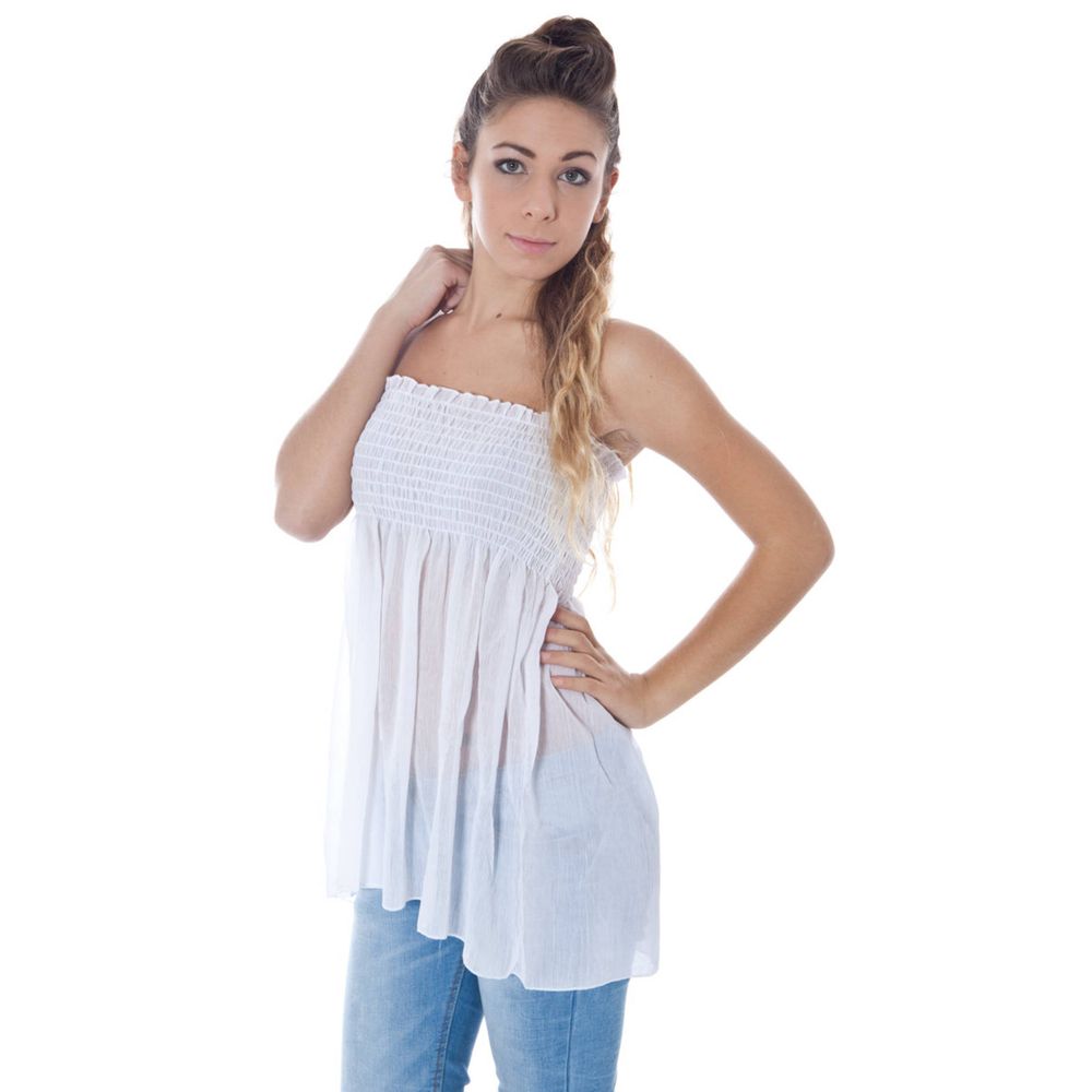 White Polyester Women's Intimate Tank Top