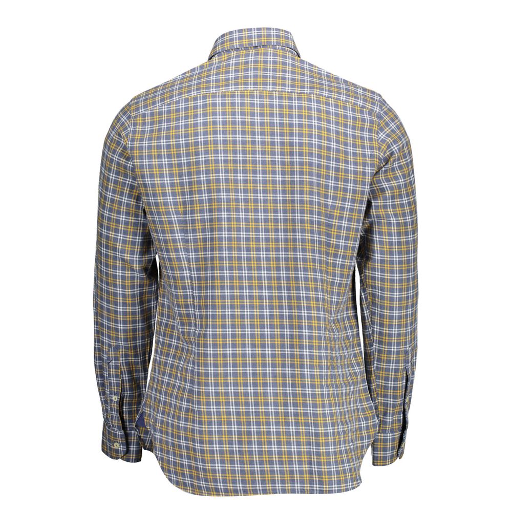 Herrenhemd aus blauer Baumwolle