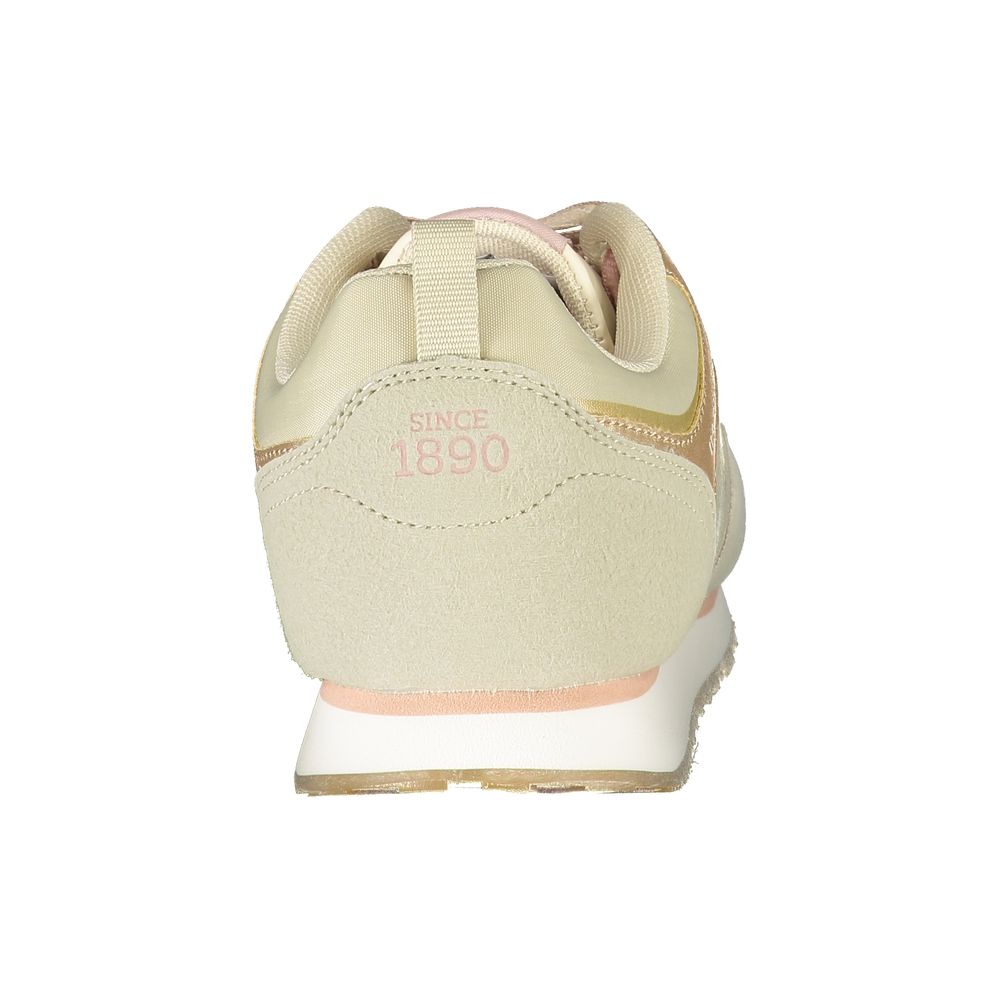 Beige Polyurethan Damen-Sneaker