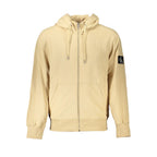 Beige Cotton Men Sweater