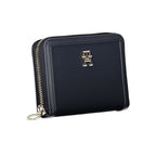 Blue Polyester Women Wallet