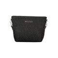 Schwarze Damen-Handtasche aus Polyurethan mit abnehmbarem Schultergriff