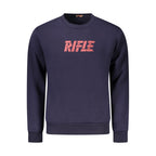 Blauer Baumwollpullover für Herren