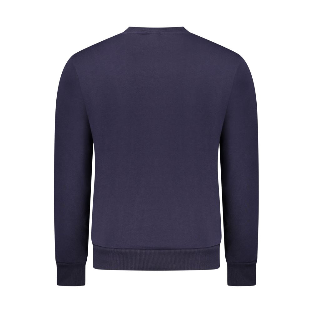 Blauer Baumwollpullover für Herren