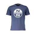 Blue Cotton Men's T-Shirt