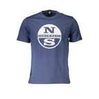 Blue Cotton Men's T-Shirt