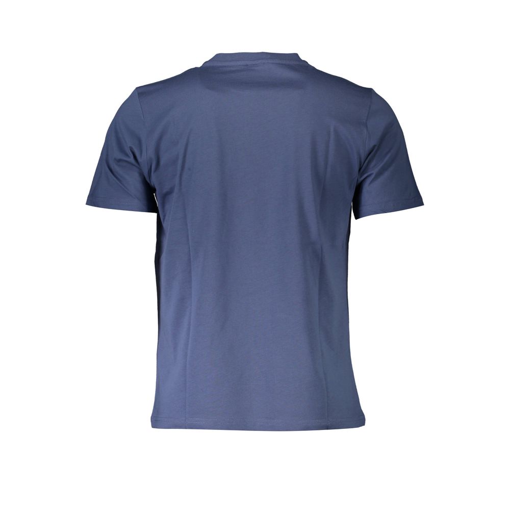 Blue Cotton Men's T-Shirt