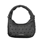 Damenhandtasche aus schwarzem Polyurethan