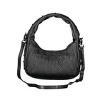 Damenhandtasche aus schwarzem Polyurethan