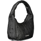Damenhandtasche aus schwarzem Polyurethan