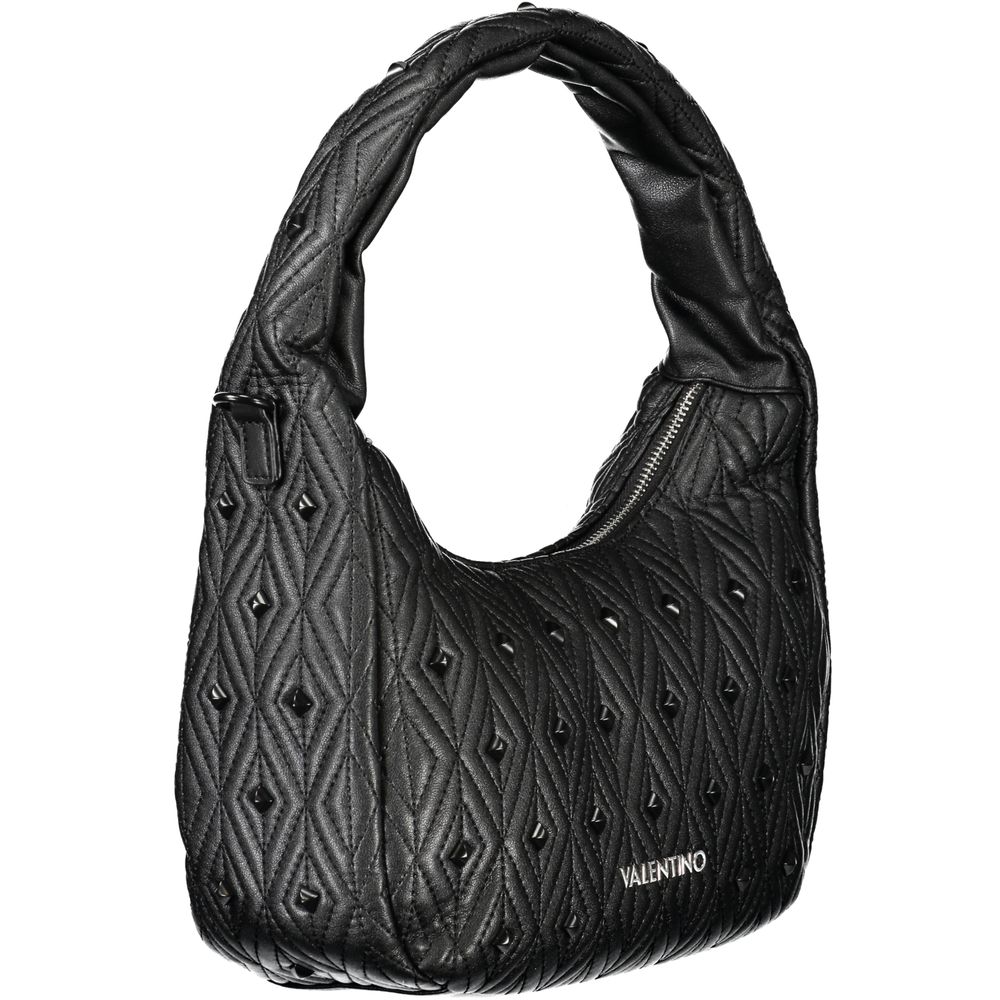 Damenhandtasche aus schwarzem Polyurethan