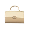 Beige Polyurethane Women's Bag