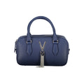 Damenhandtasche aus blauem Polyurethan