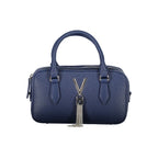 Damenhandtasche aus blauem Polyurethan