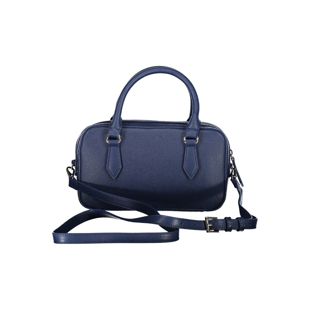 Damenhandtasche aus blauem Polyurethan